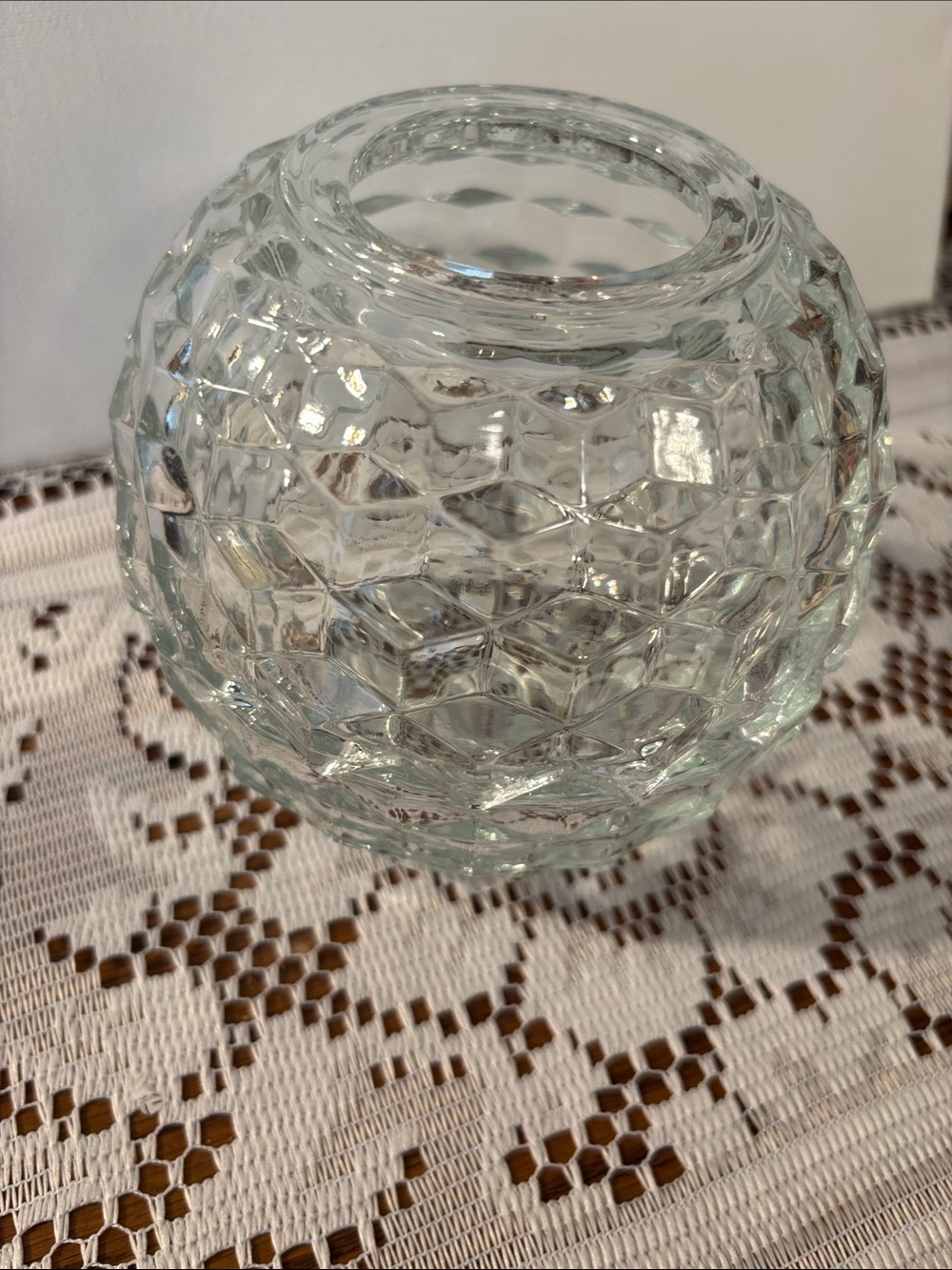 Vintage Homco Clear Glass Fairy Lamp - Picture 4 of 6